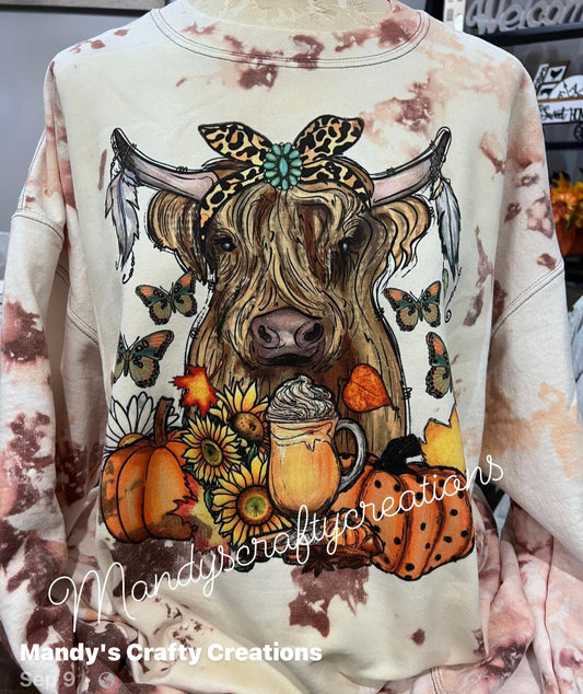 Fall cow print